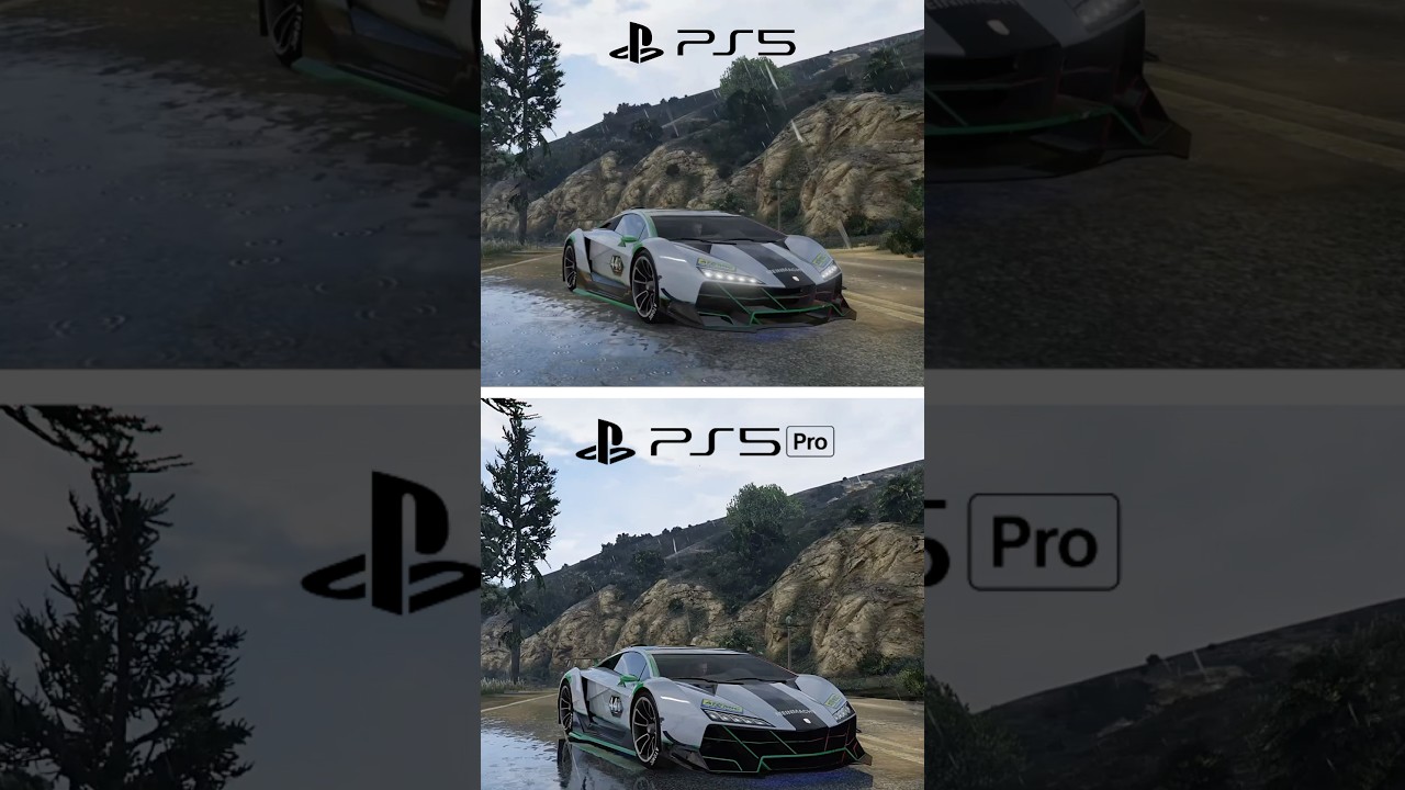 Ps5 PS5 Slim vs PS5 Pro: GTA 5 Graphics Comparison 🎮