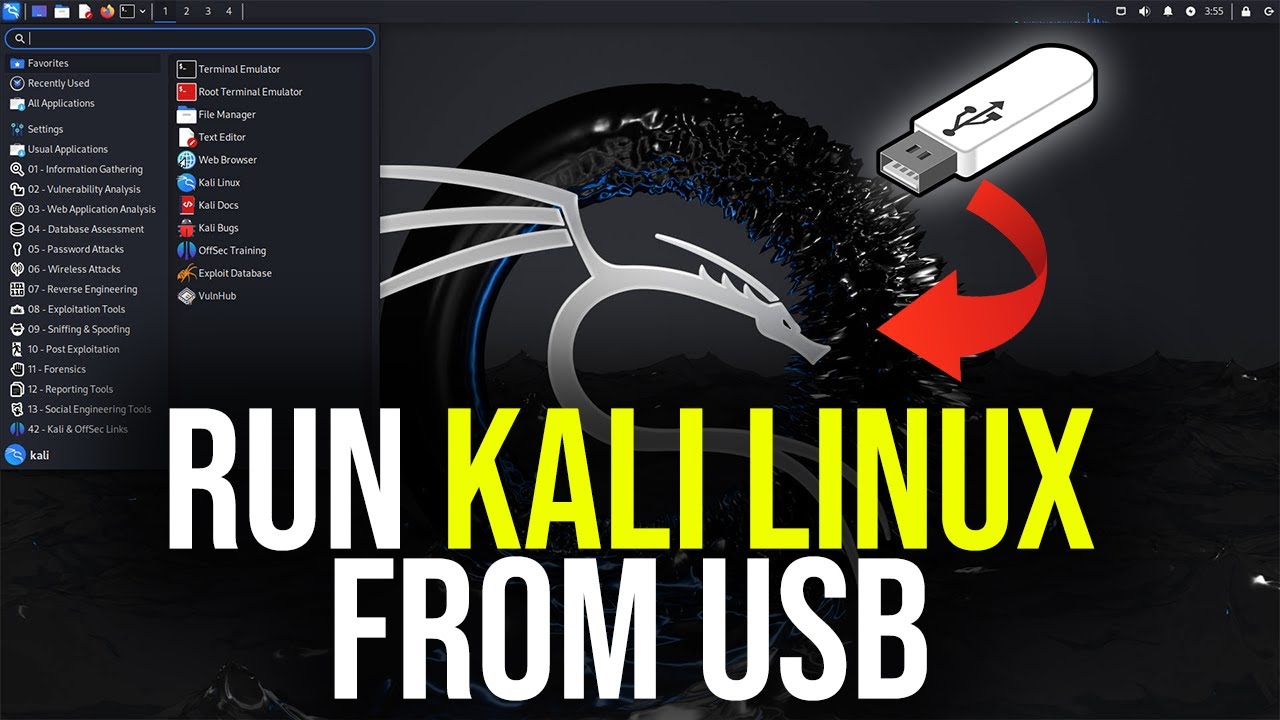 Run Kali Linux from USB Without Installing – Easy Live Mode Setup (2025 Guide) 🚀