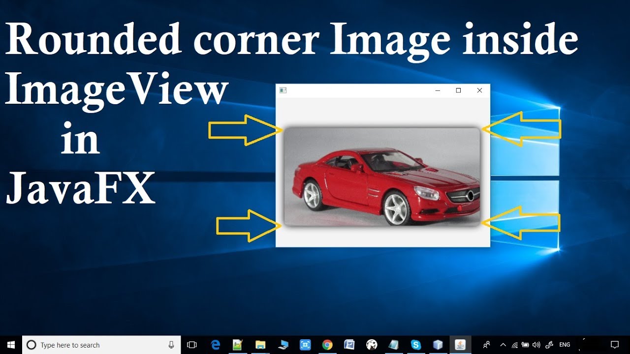Rounded corner Image with ImageView | JavaFX Tutorial