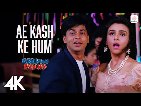 Ae Kash Ke Hum - 4K Video Song | Shah Rukh Khan, Suchitra | Kabhi Haan Kabhi Naa | Kumar Sanu