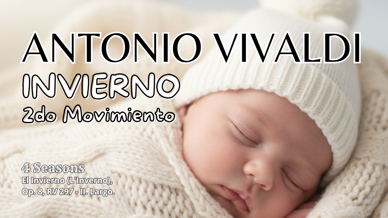 Vivaldi Invierno 2do Movimiento para Dormir Bebés 🎶