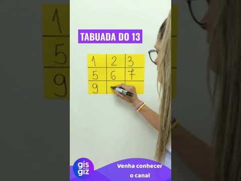 ❇️TABUADA DO 13❇️ \Prof. Gis/