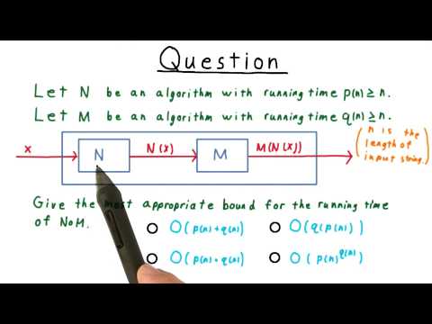 Running Time of Composition Quiz - GT - Computability, Complexity, Theory: Complexity