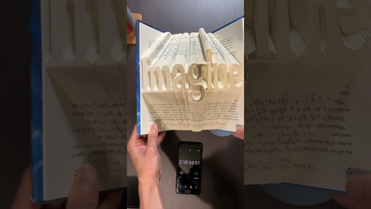 Creative Book Folding Art ✨