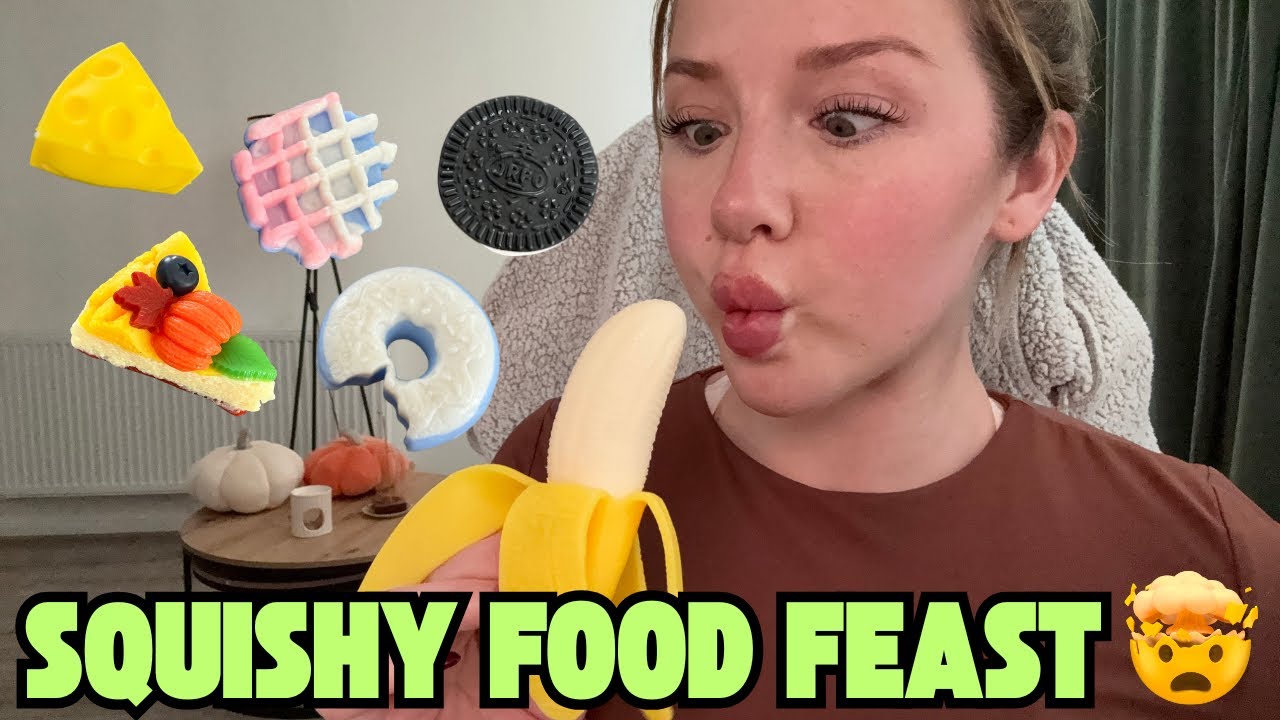 Squishy Fake Food Feast | ASMR Eating Experience 🍽️