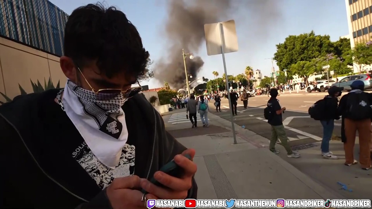 HasanAbi Reports ICE Raids & Protests in LA 🚨