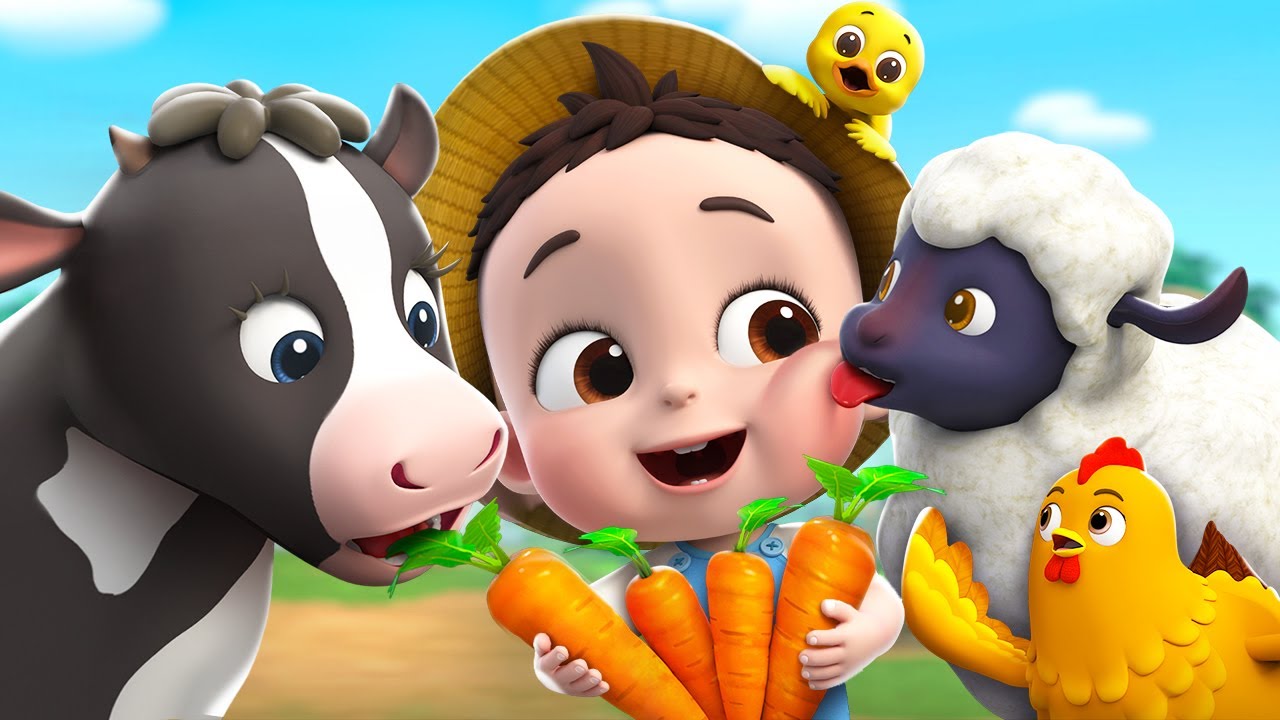 تشاتشا في المزرعة مع الحيوانات 🐑