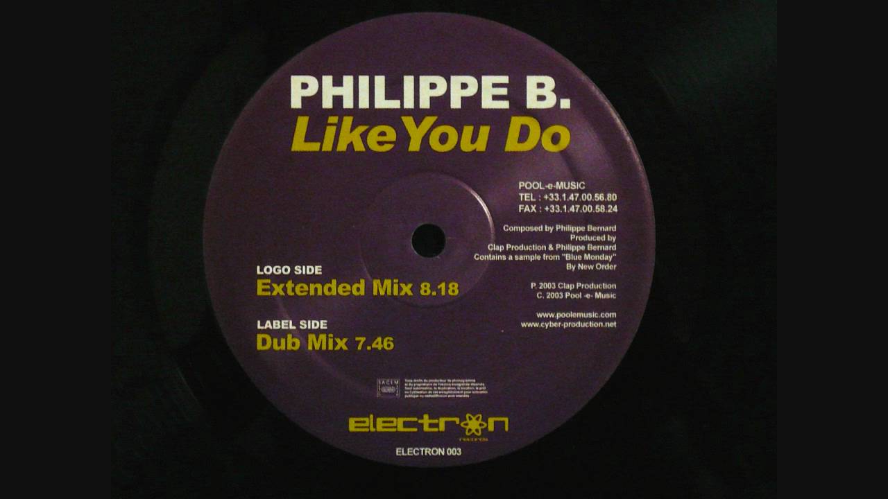 PHILIPPE B. - Like You Do (Extended Mix) 🎶