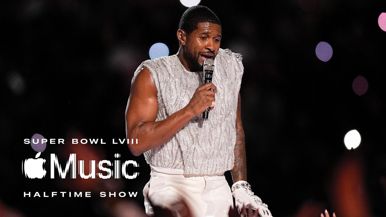 Usher’s Epic Super Bowl Halftime Show — Stream His Hits in Spatial Audio 🎶