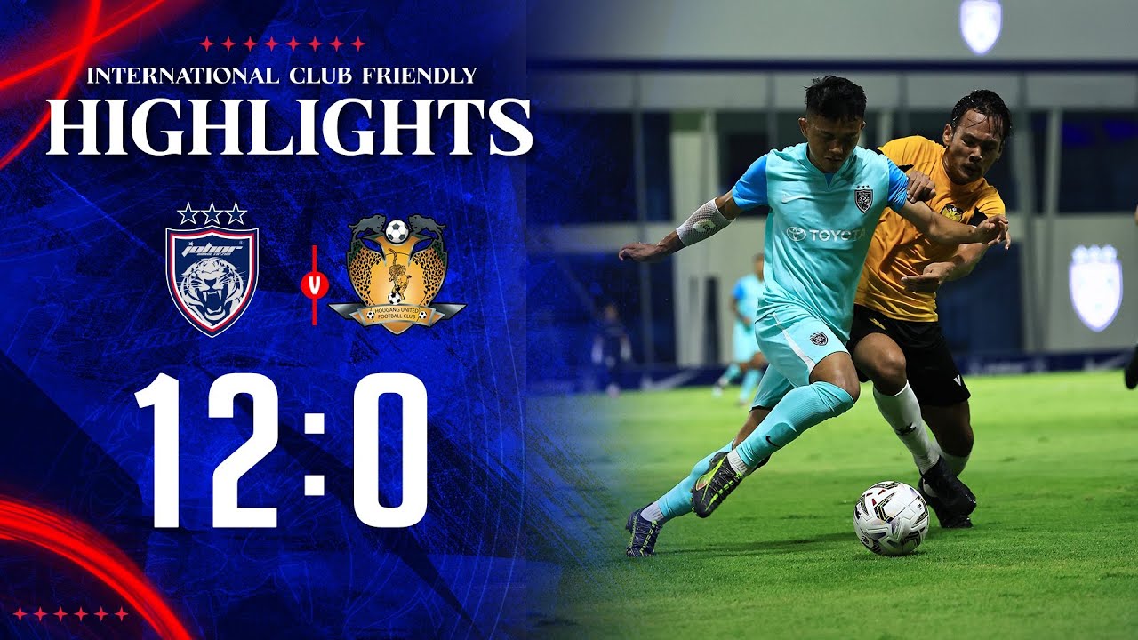 JDT Dominates Hougang United 12-0 in International Friendly β½