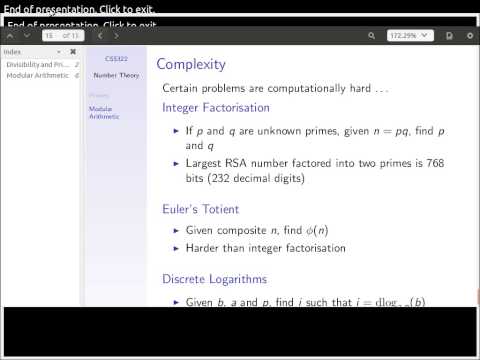 Public Key Cryptography and RSA (CSS322, Lecture 10, 2013)