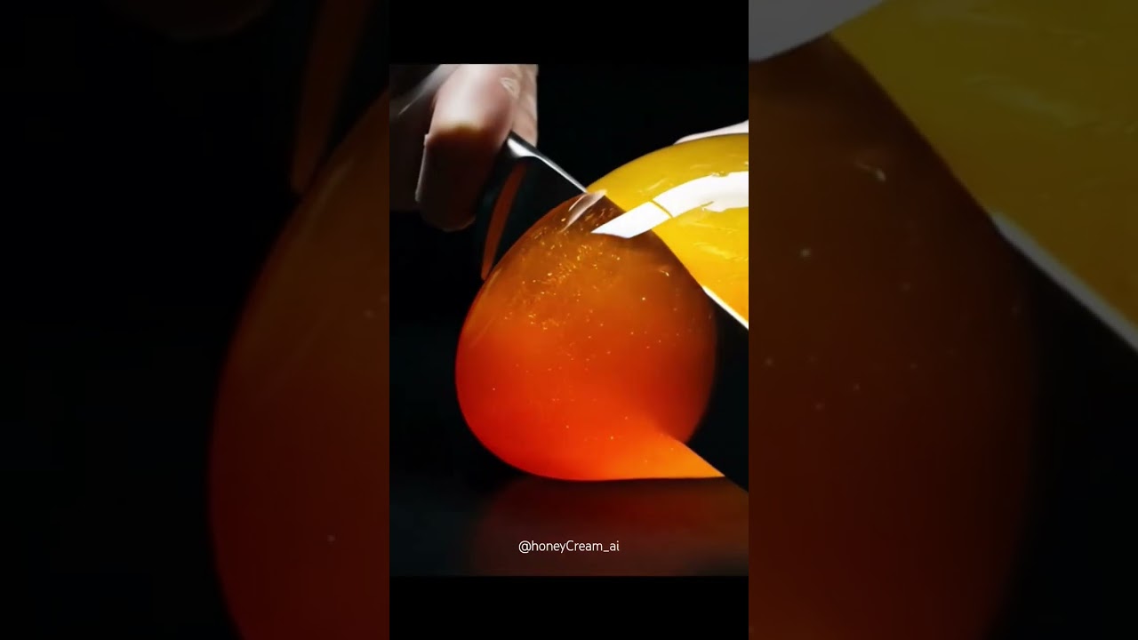 Al Glass Fruit Cutting ASMR for Relaxation 🥭