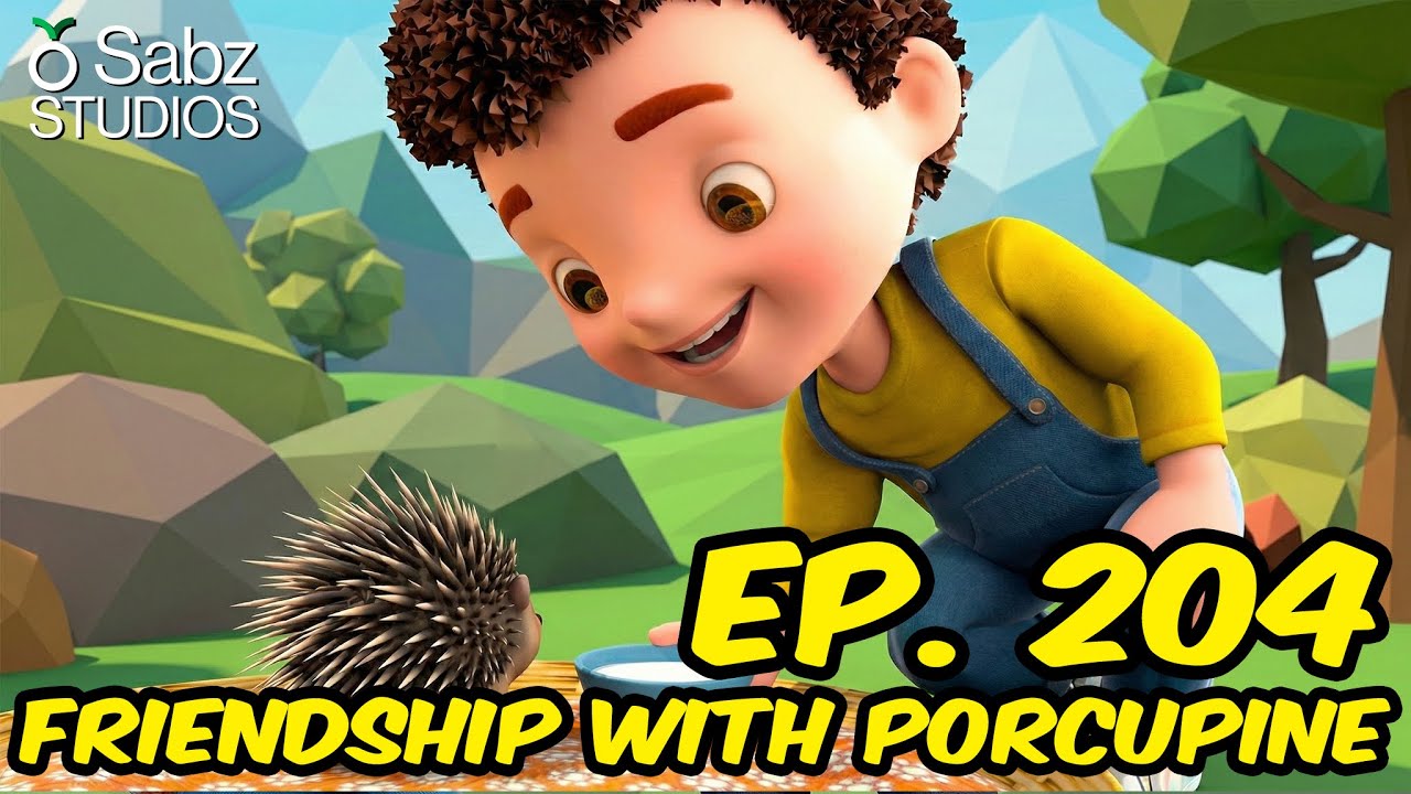 Jan Cartoon in Urdu: Friendship with Porcupine 🦔 (S02 E04)