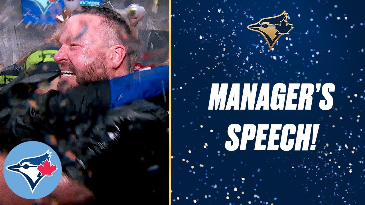 Blue Jays Celebrate ALDS Victory: Manager John Schneider's Inspiring Speech π