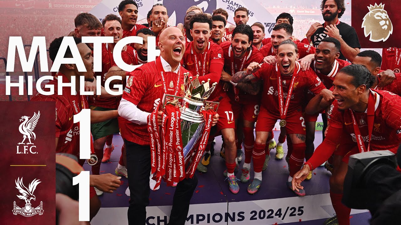 Liverpool Clinches Premier League Title with Last-Minute Draw Against Crystal Palace ⚽