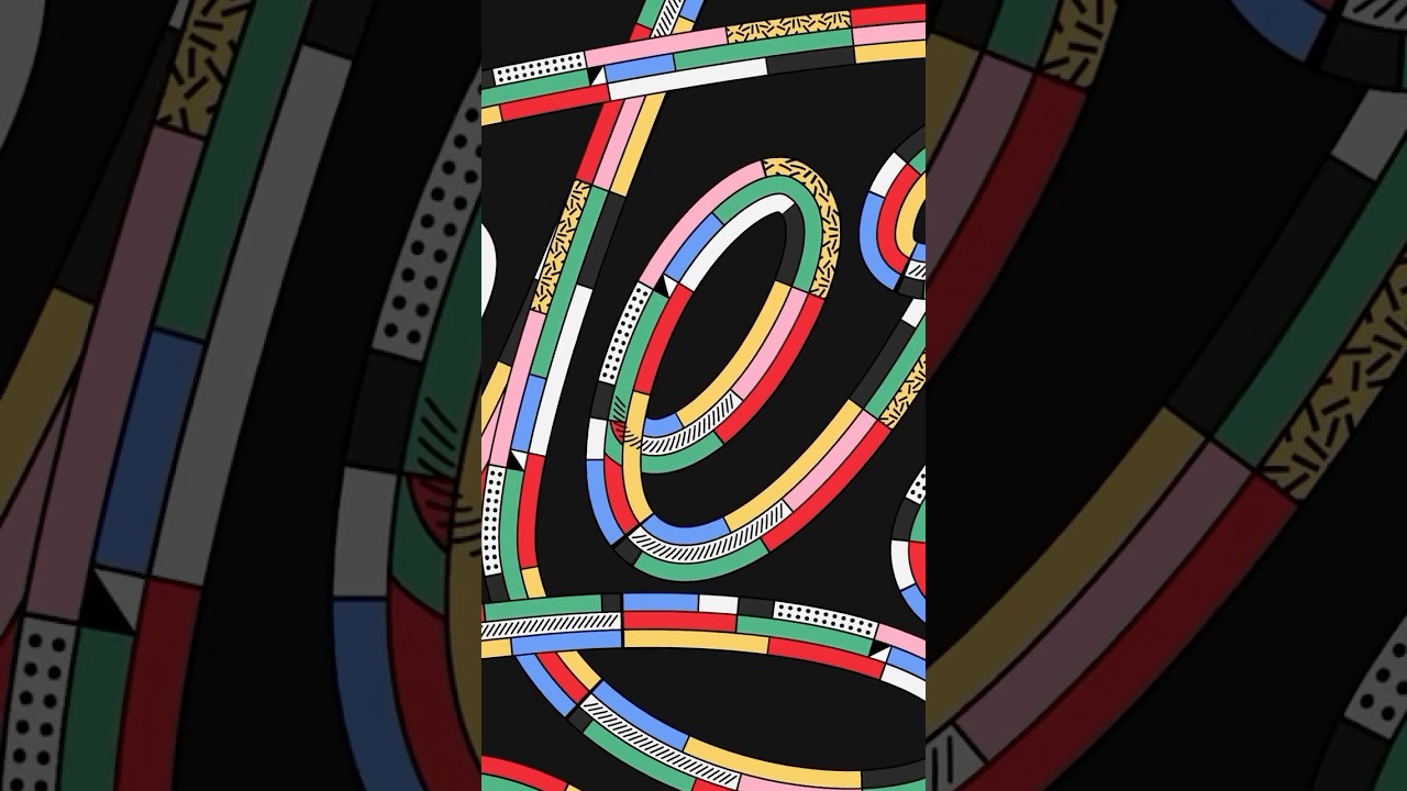 Create Stunning Memphis Stroke Text Effect in Illustrator 🎨