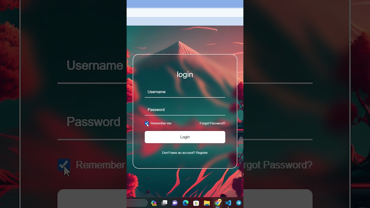 Create a Sleek Transparent Login Form with Only HTML & CSS β¨