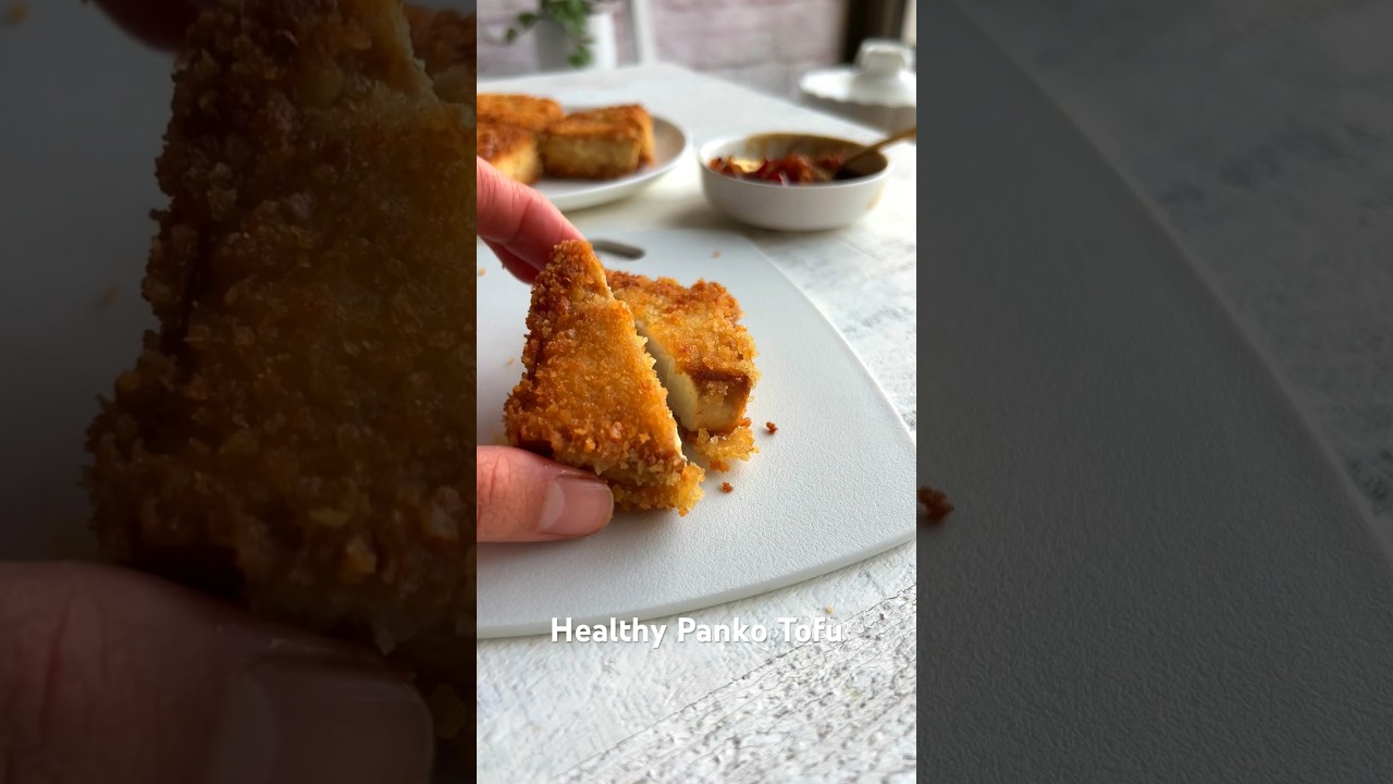 Crispy Panko Tofu: Healthy & Vegan 🥢