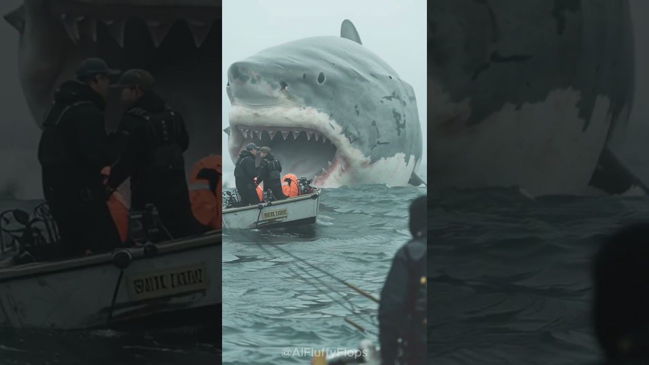 Encounter with a Giant Shark: A Boat's Harrowing Experience