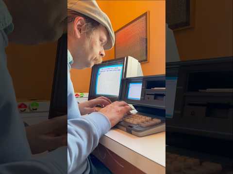 Commodore SX-64 BASIC “wave” 10 PRINT program loop #retrocomputing #80s #programming #coding