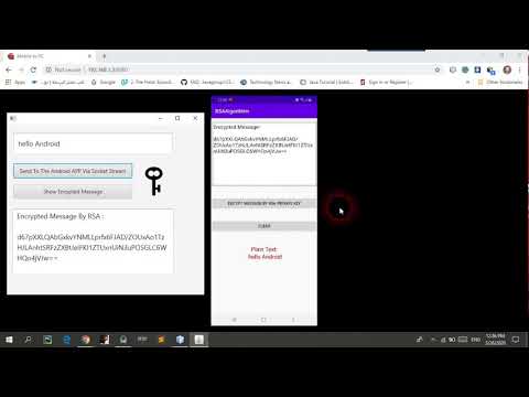 RSA Cryptography Implementation with Socket (Android + JavaFX) with Source Code