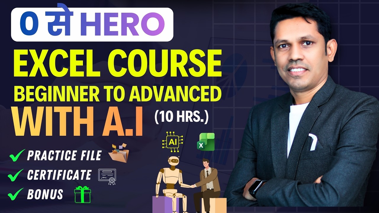 Excel Masterclass: Basic to Advanced with AI 📊