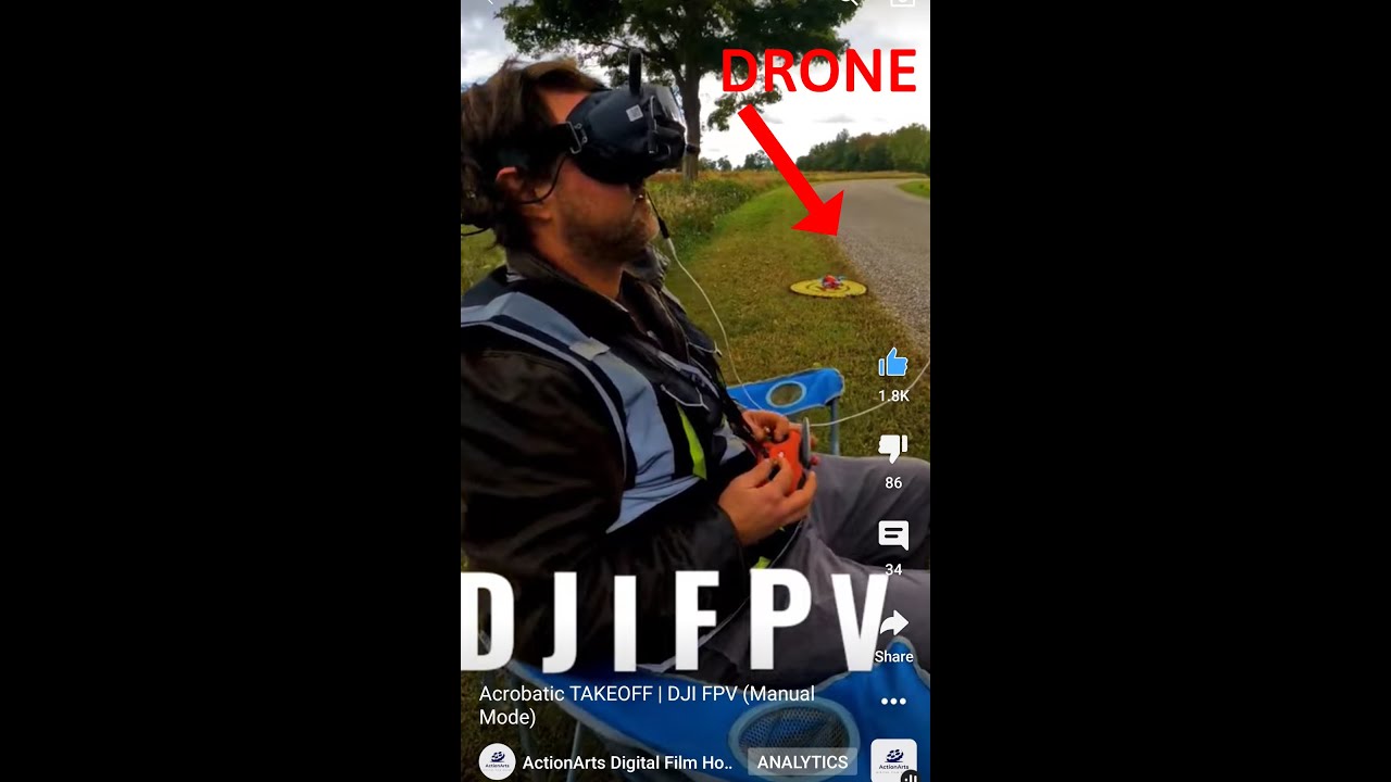 Epic Drone Takeoff in Manual Mode: Near-Ground Flip & Roll! 🚁