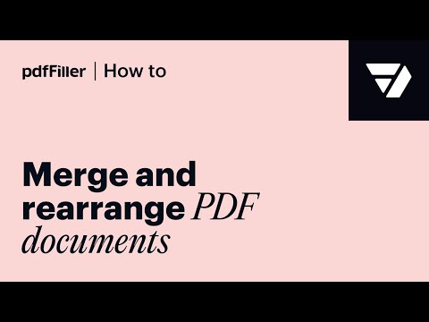 How to Rearrange PDF pages and Merge Multiple PDFs into One