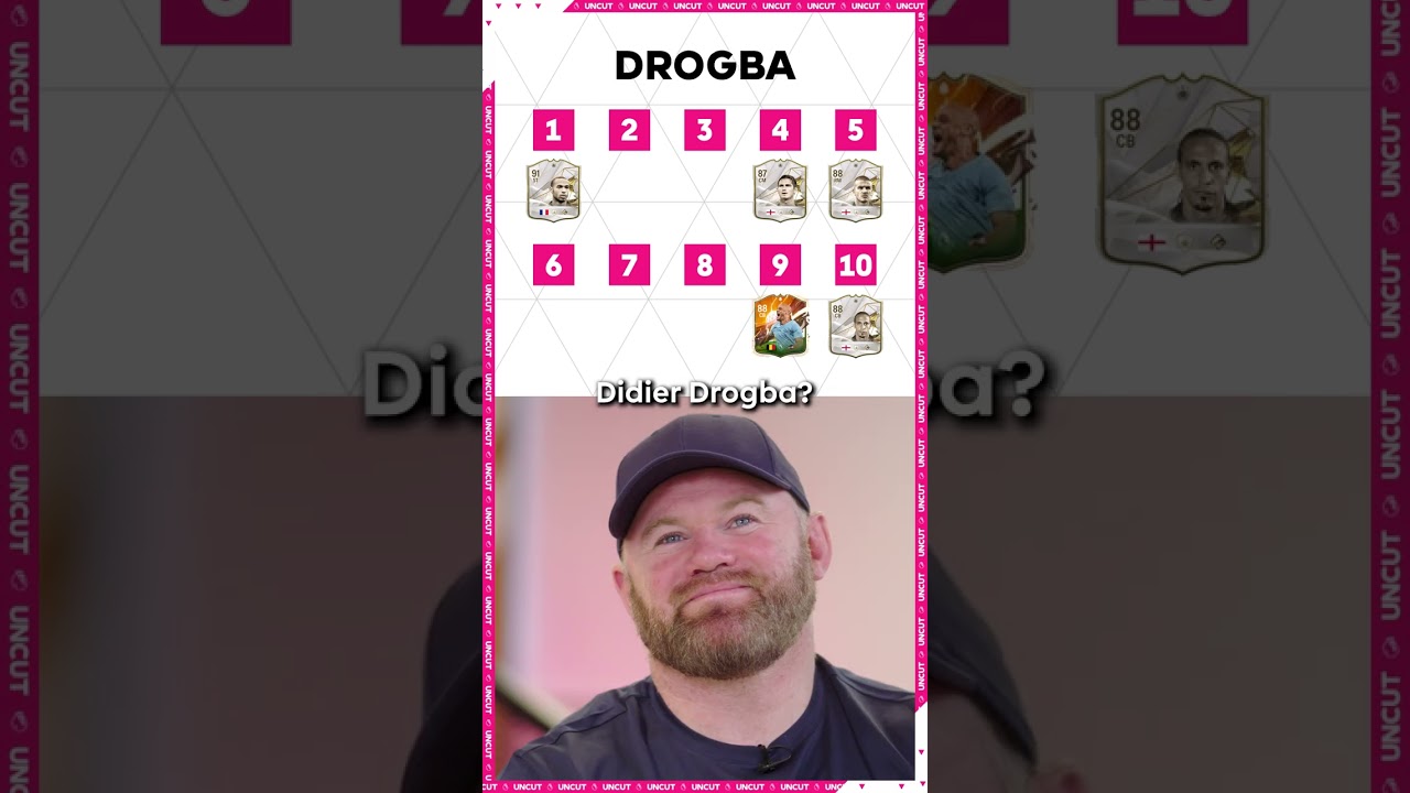 Wayne Rooney Blind Ranks Premier League Legends