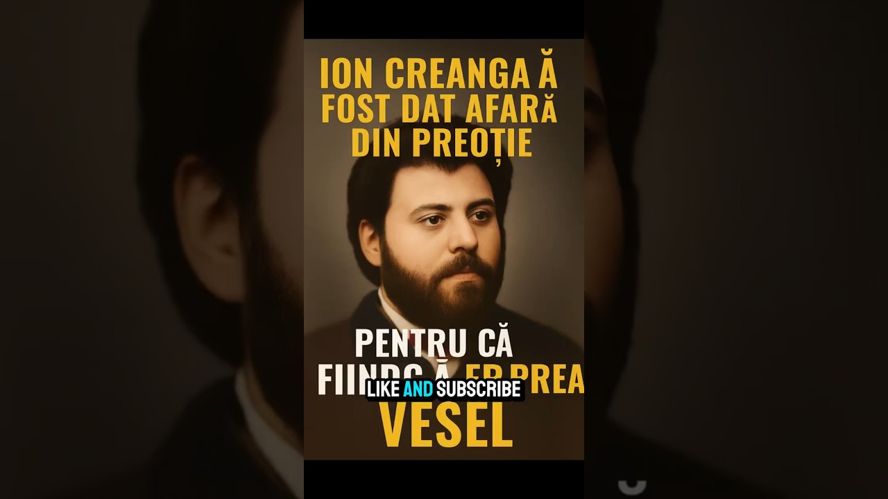 Ion Creangă: The Priest Who Was Excluded for Laughing Too Much! 😂 #shortsromania