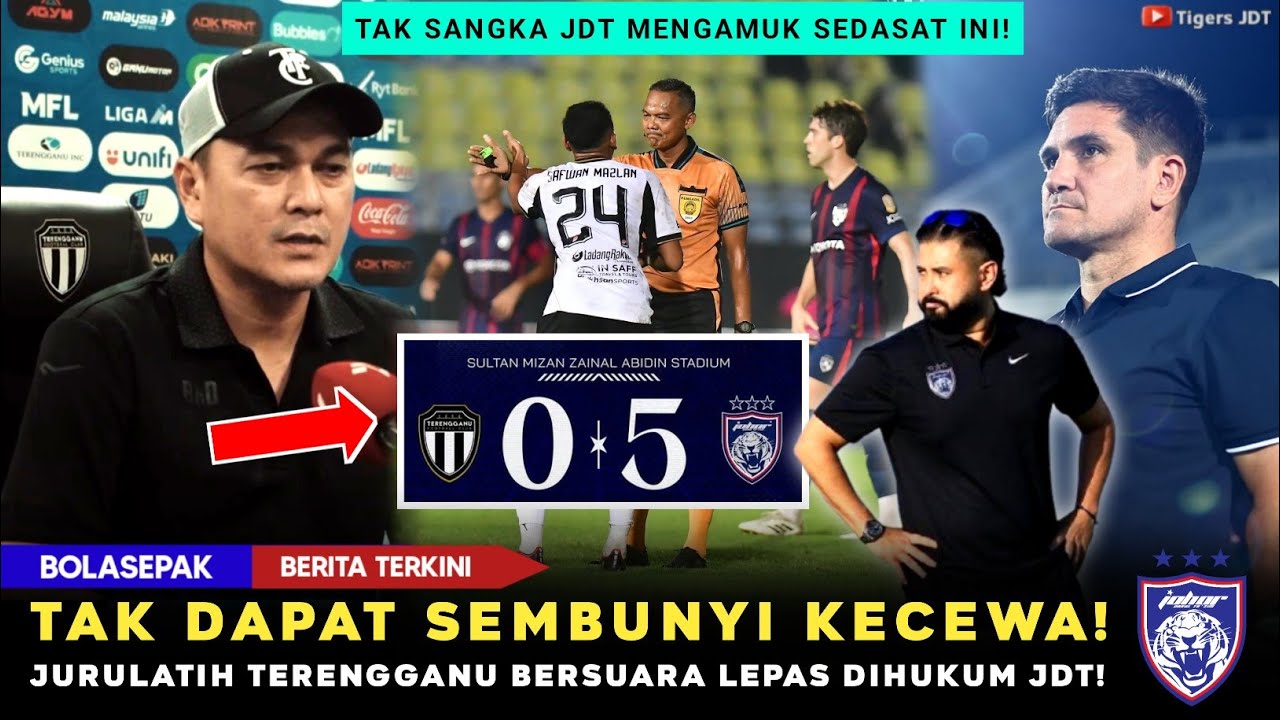 Liga Super: Terengganu Tersungkur di Tangan JDT, Jurulatih Bersuara Keras! ⚽