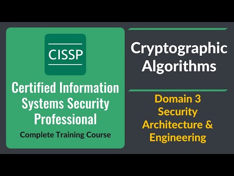 CISSP Cryptographic Algorithms - Domain 3 Security Architecture & Engineering | Urdu | Hindi |