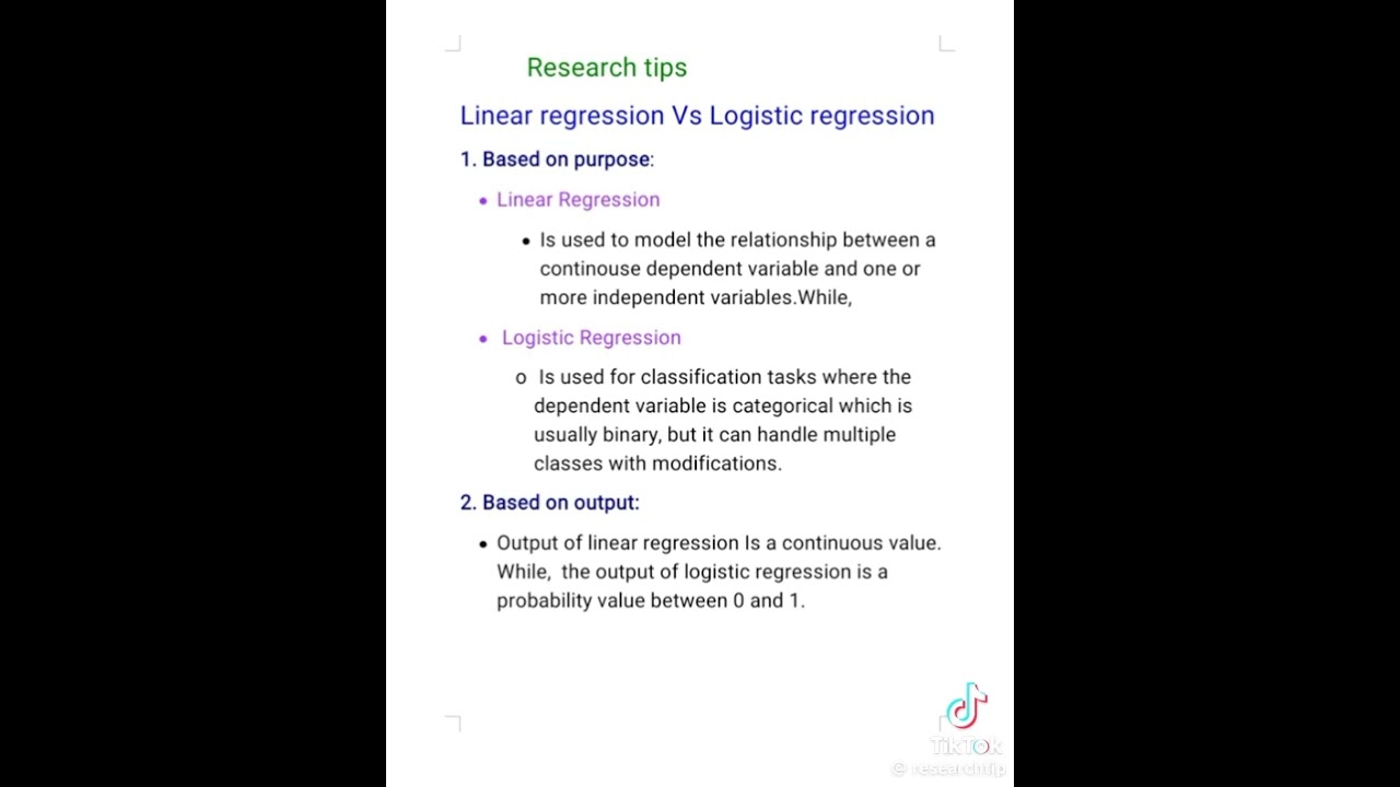 Linear vs. Logistic Regression: Key Differences Explained 🧠