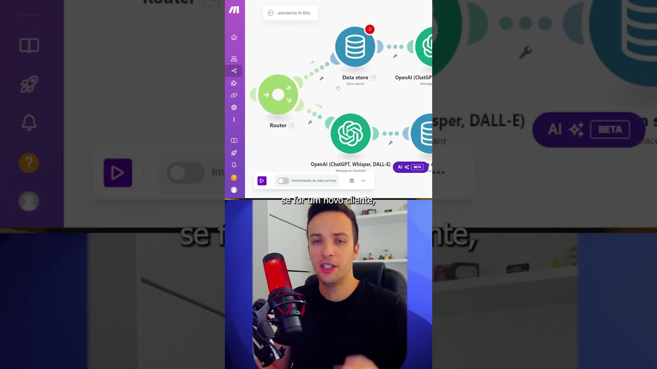 Criar Agente de IA no WhatsApp com Memória no Make