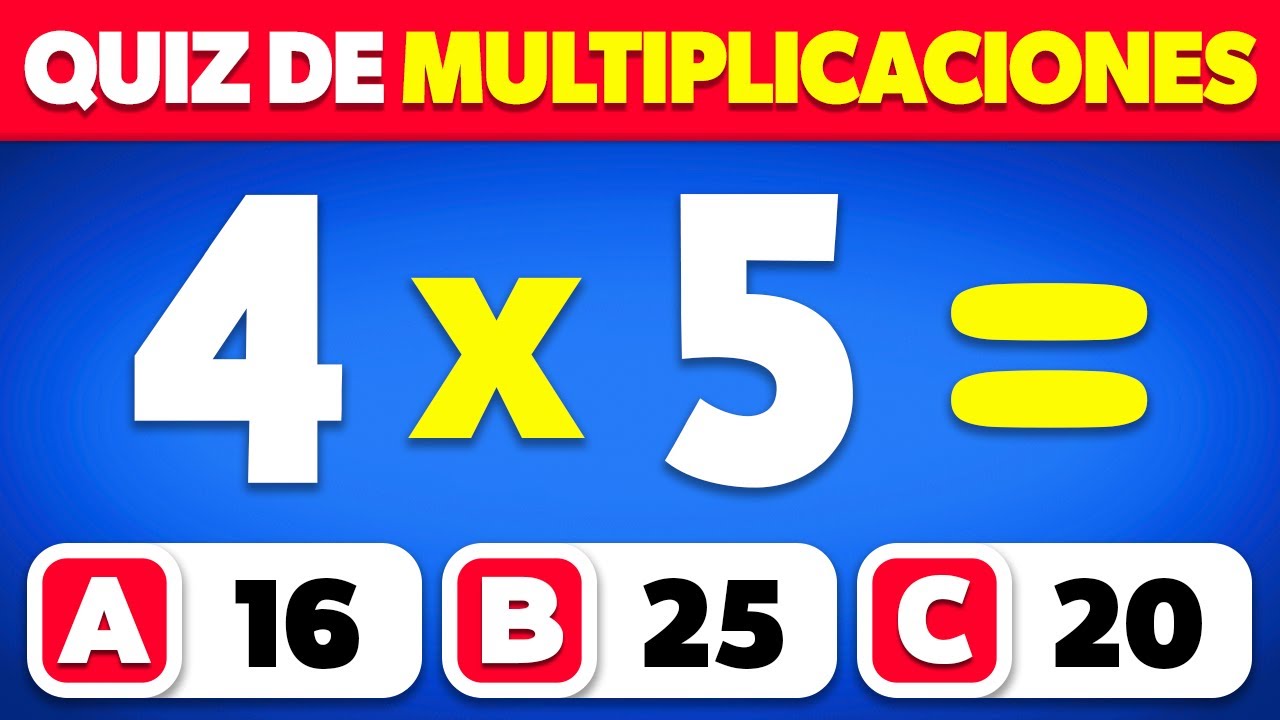 ¿Puedes Superar Este Reto de Multiplicaciones? 🤓 | Quiz de Tablas de Multiplicar