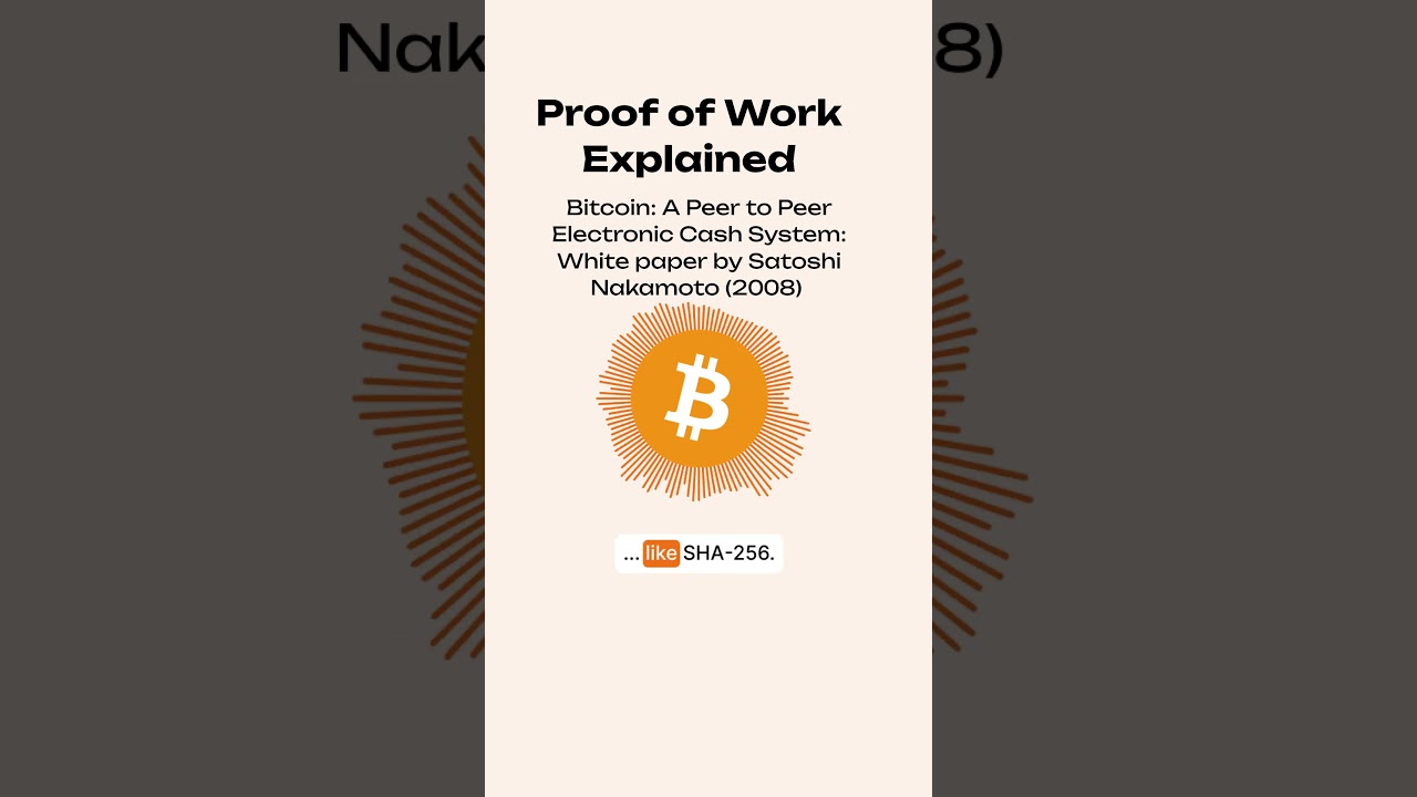 Understanding Proof of Work: The Key to Bitcoin's Security 🔑