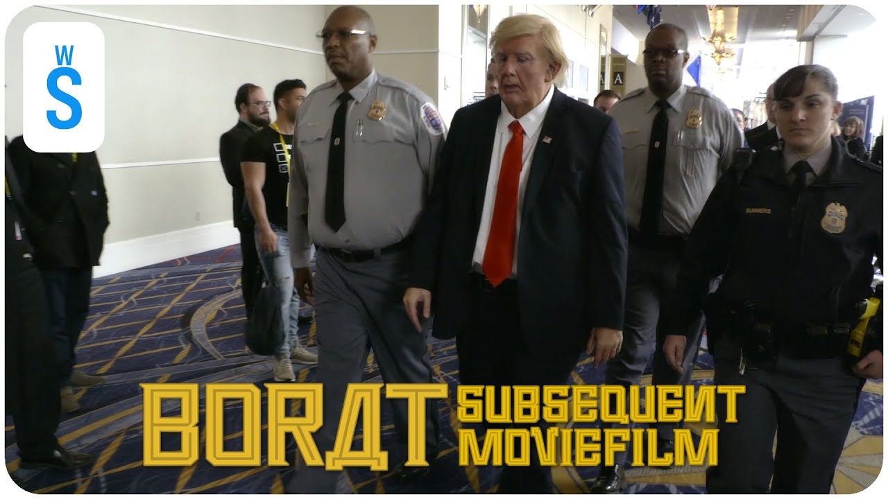 Borat 2: Latex Trump Mask Scene π