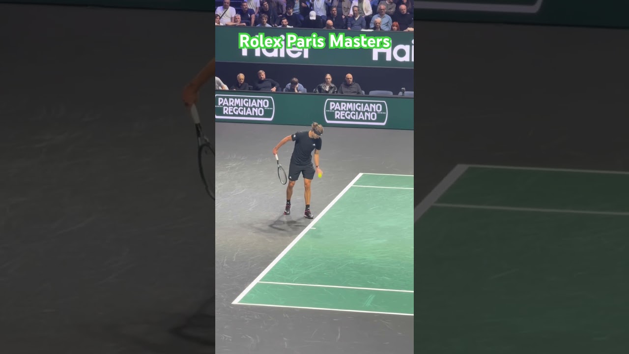 Live from Rolex Paris Masters: Alexander Zverev Dominates with Masterful Service 🎾