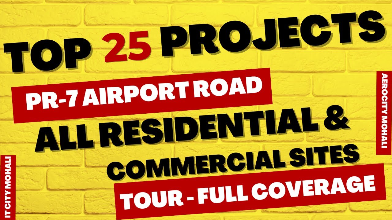 Comprehensive Tour of Airport Road Projects: Location, Pricing, and Sizes Including IT City & GMADA Aerocity