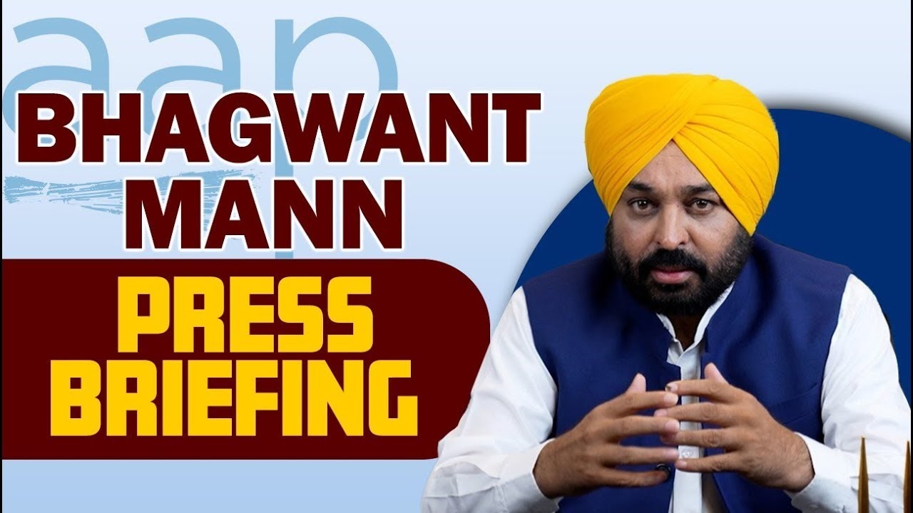 Punjab CM Bhagwant Mann Holds Press Conference in Chandigarh