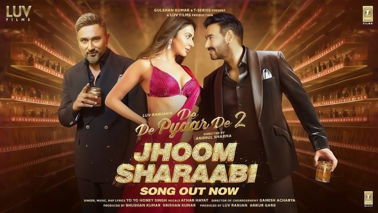 Jhoom Sharaabi (Song) – De De Pyaar De 2 | Ajay Devgn, Rakul Preet Singh & Yo Yo Honey Singh's Hottest Dance Track of 2025 🎉