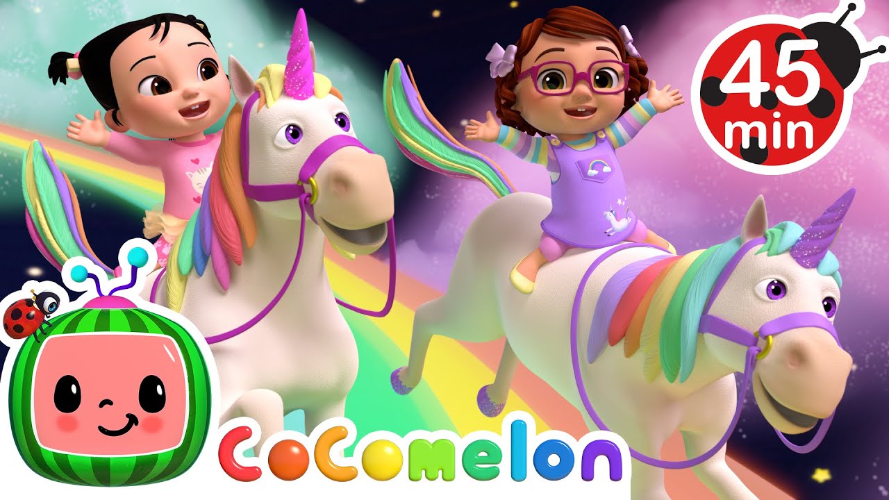 Rainbow Unicorn & More CoComelon Nursery Rhymes 🌈