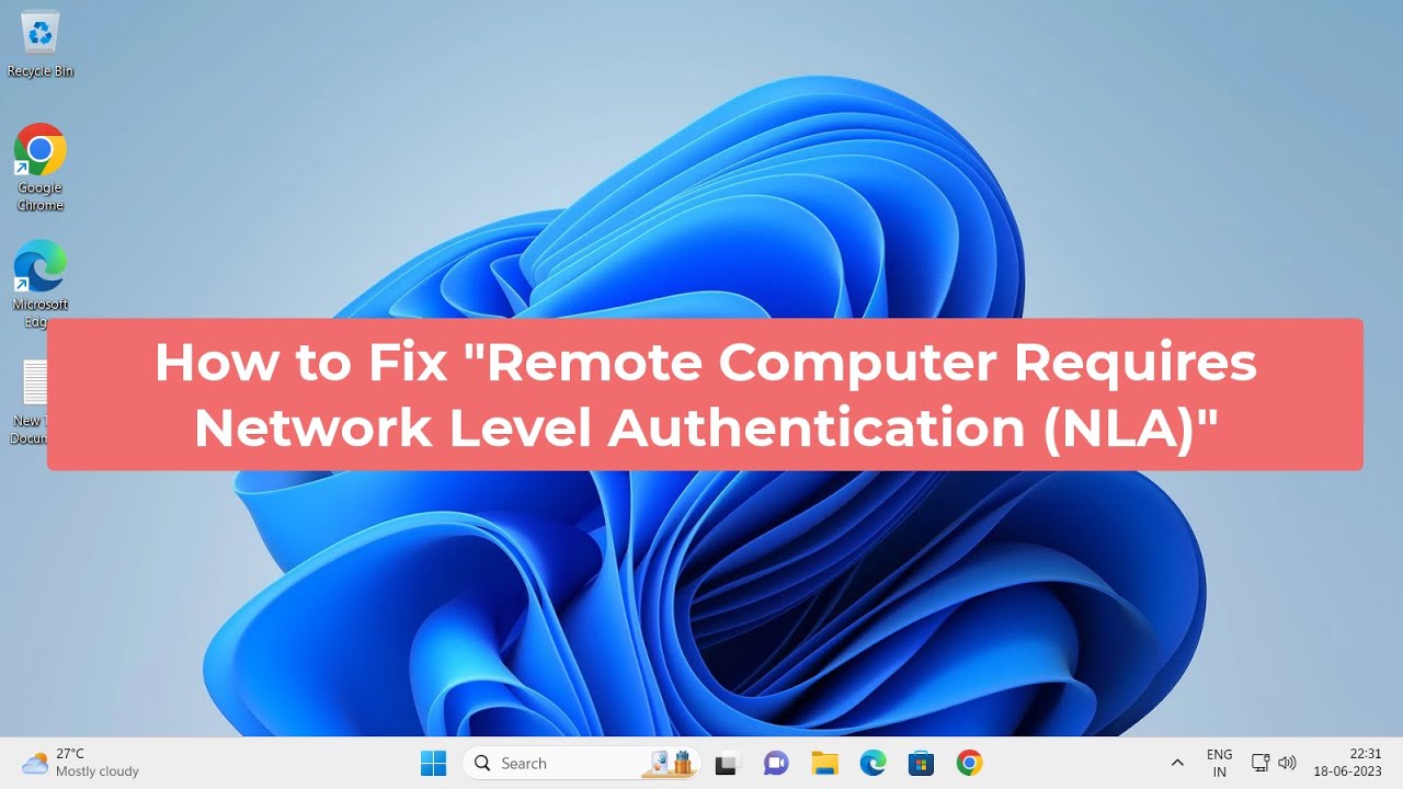Fix NLA Error for Remote Desktop Connection 🖥️