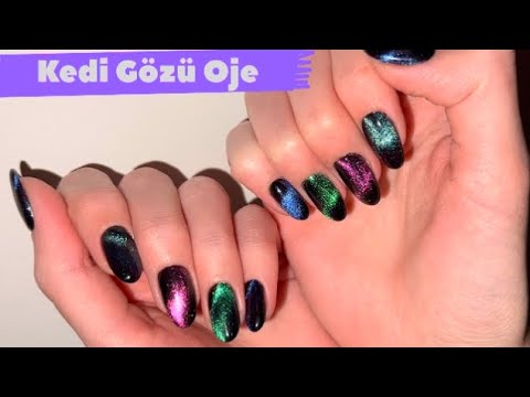 Kedi Gözü Kalıcı Oje Nasıl Yapılır? | Mıknatıslı Oje ✨