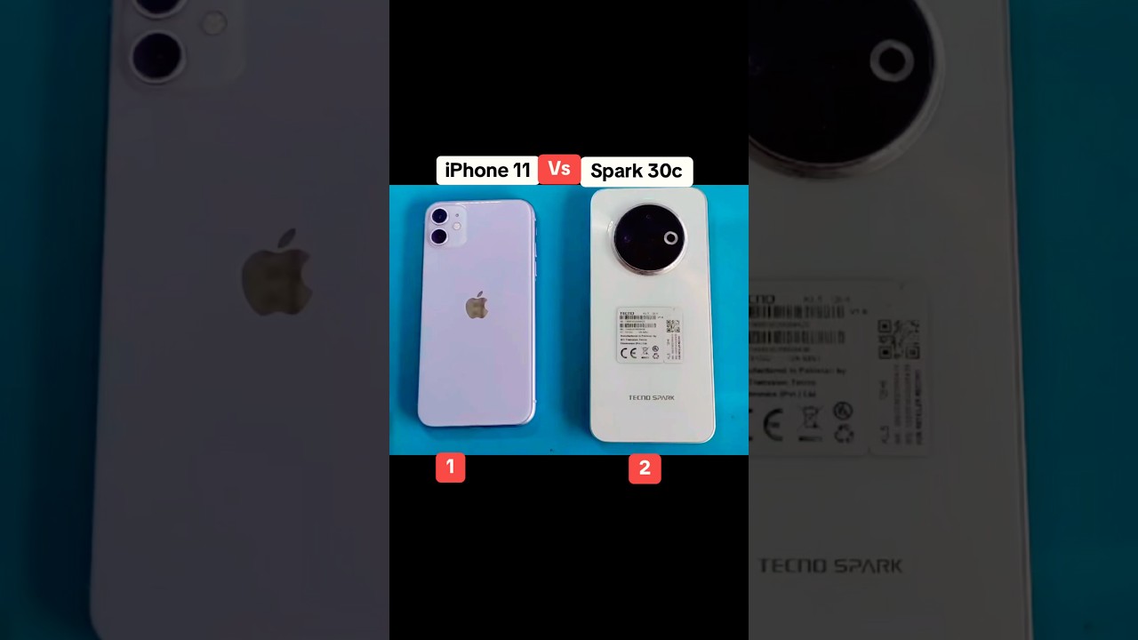 Tecno Spark 30C vs iPhone 11 Speed Test 📱