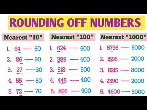 Rounding off numbers | Nearest 10 | Nearest 100 | Nearest 1000 | Improve your maths ||