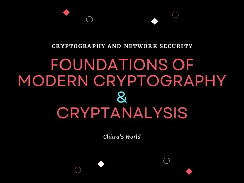 Foundations of modern cryptography - CNS