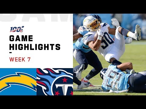 Chargers vs. Titans Week 7 Highlights | NFL 2019