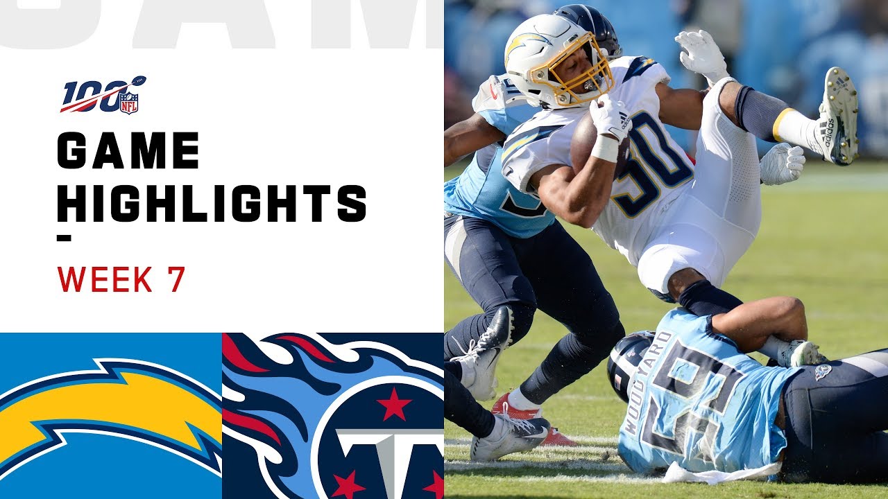 Chargers vs. Titans Week 7 Highlights | Exciting NFL Action 2019 🏈