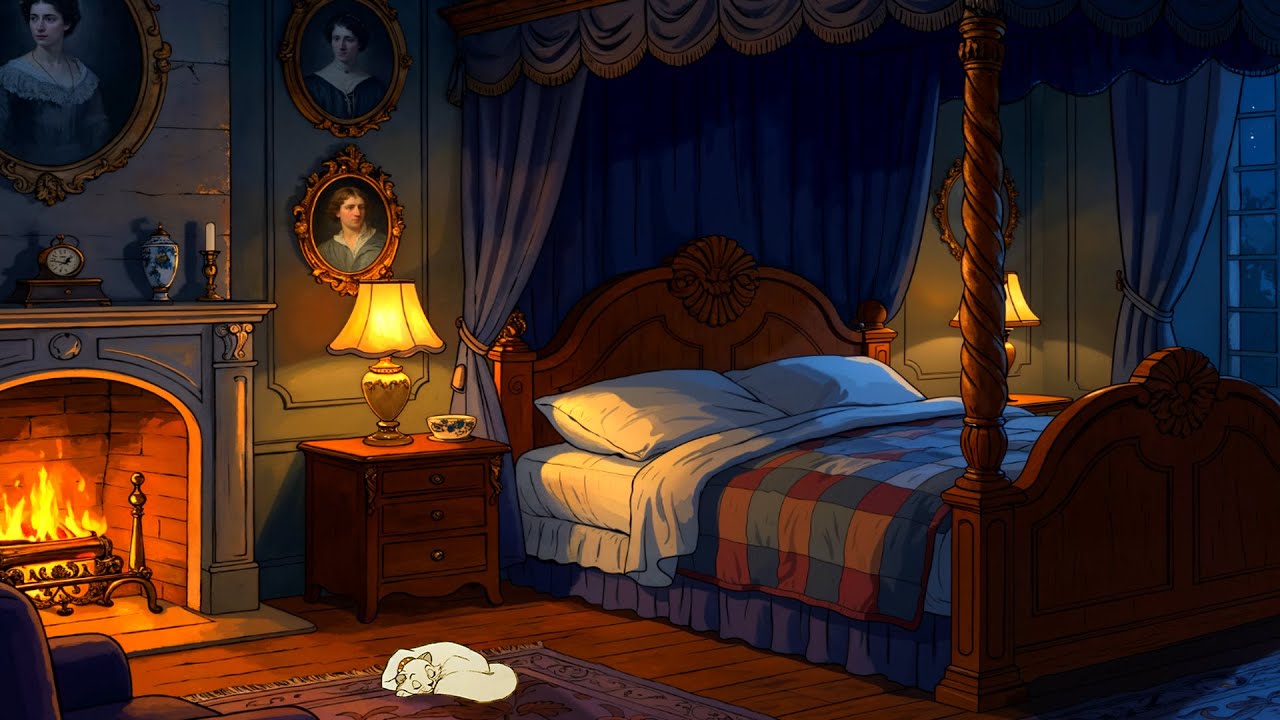 Relaxing 1920s Oldies Playing in a Midnight Manor πΆ